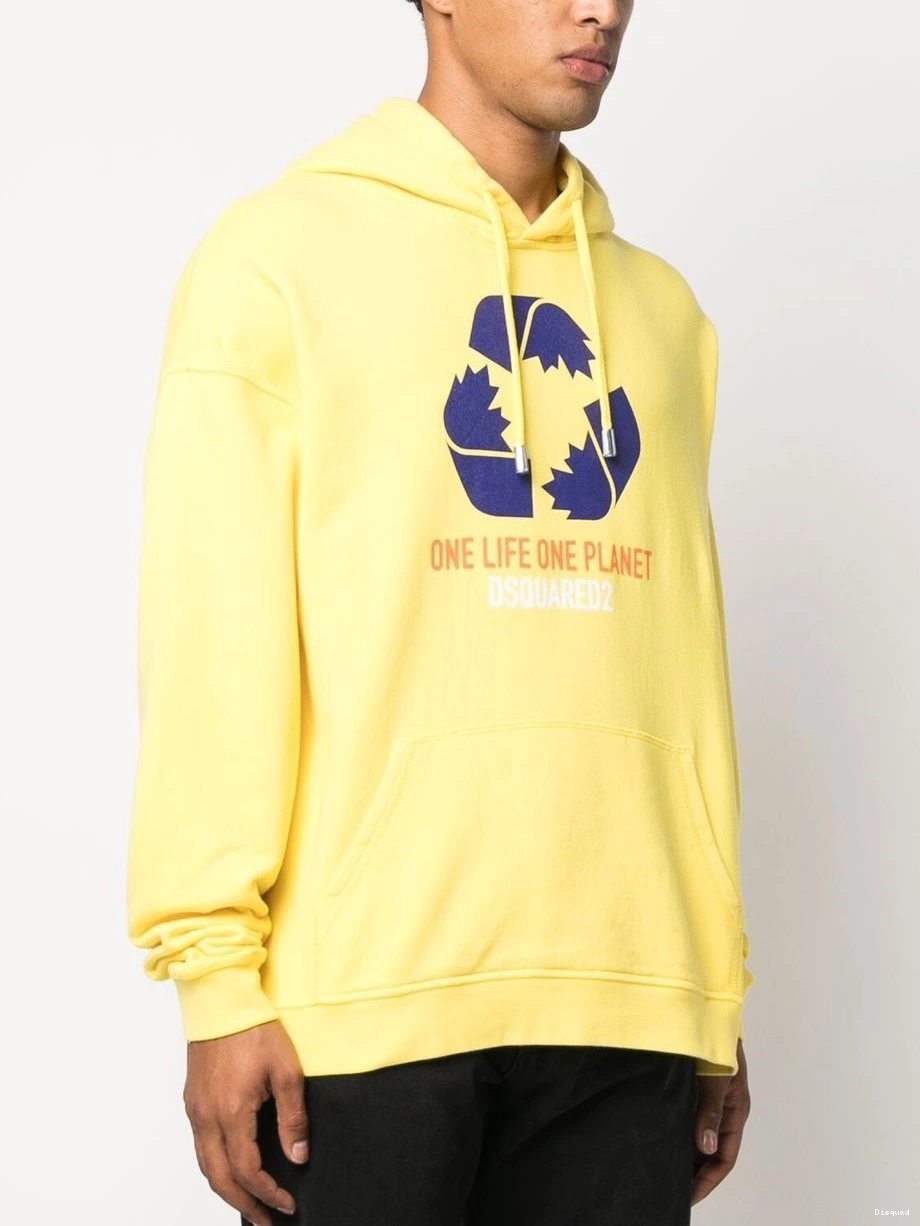 Disqued DSQUARED2 long-sleeve hoodie slogan-print Men 0213