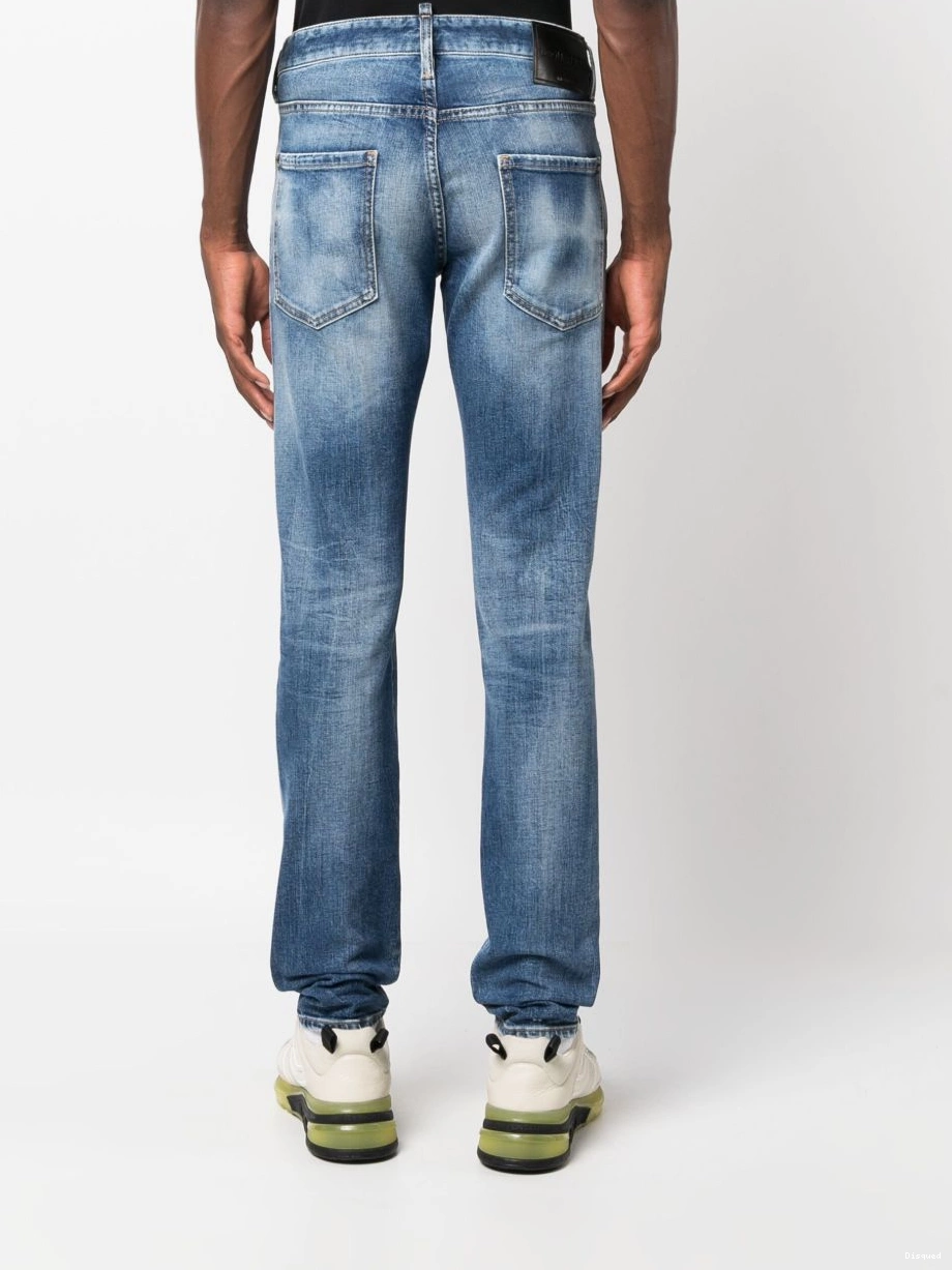 Affordable DSQUARED2 Icon-print jeans slim-cut Men 0220