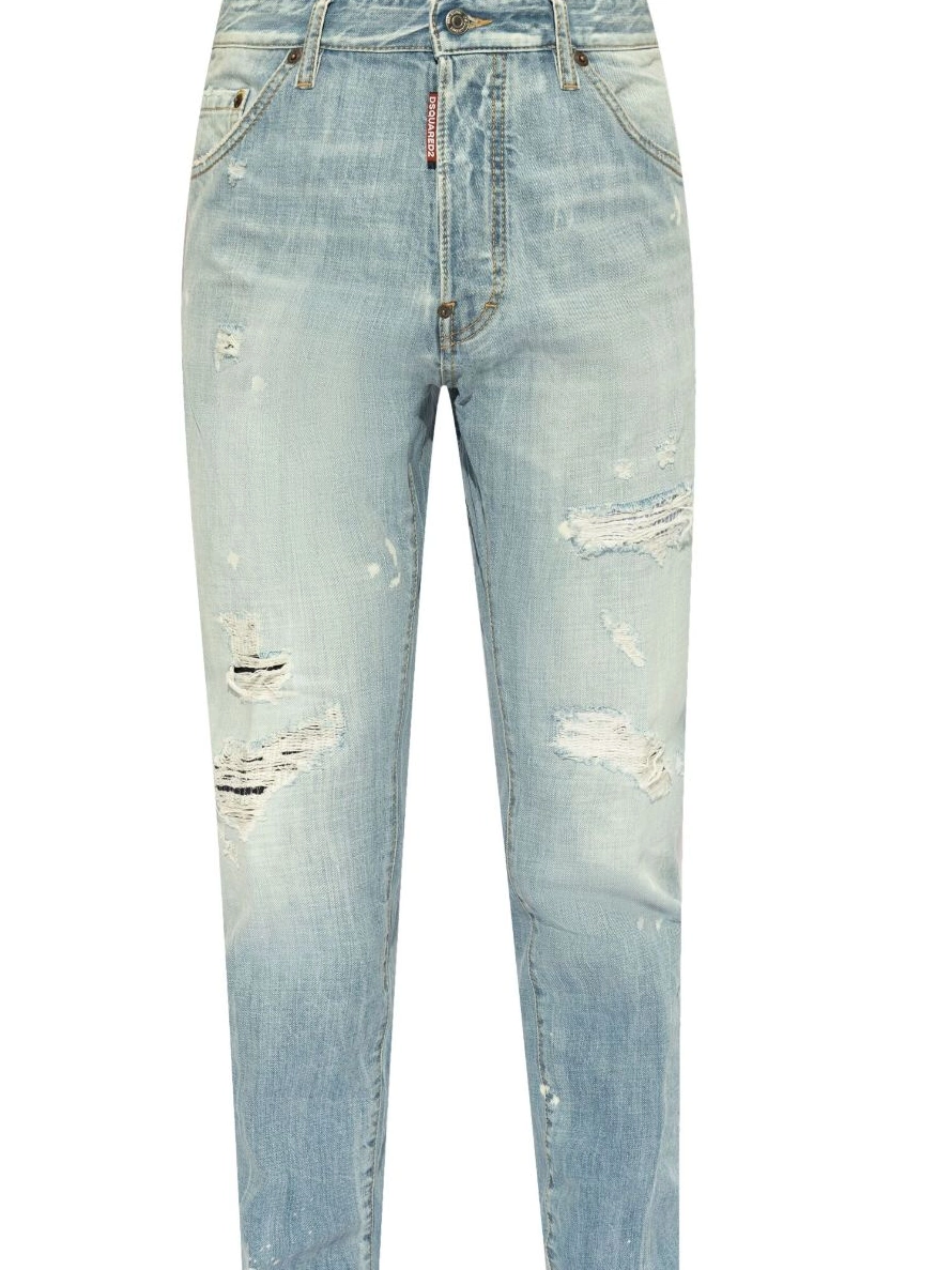 Affordable DSQUARED2 slim-cut ripped Men jeans 0221