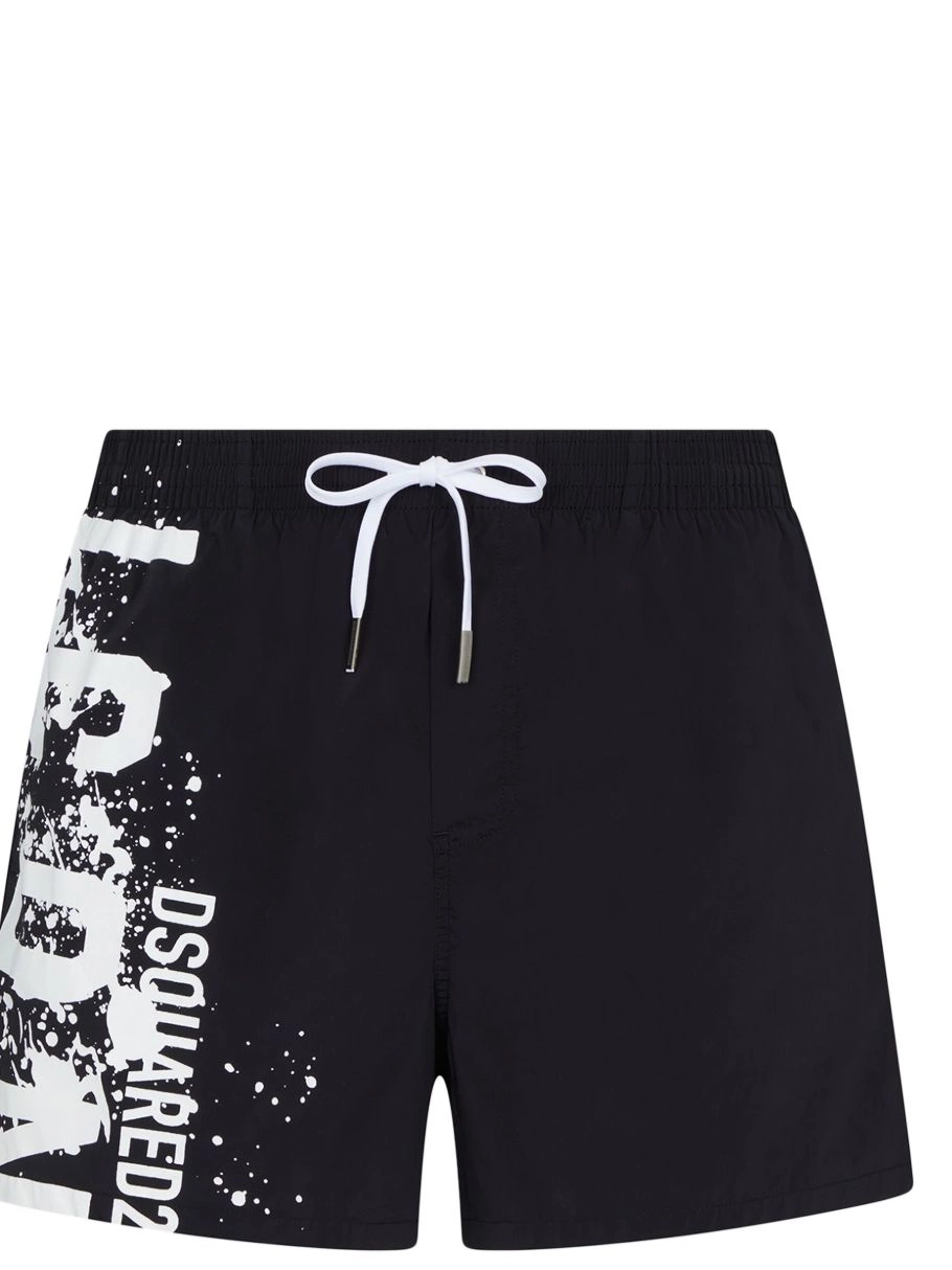 Cheap DSQUARED2 logo-print swim shorts Men 0211