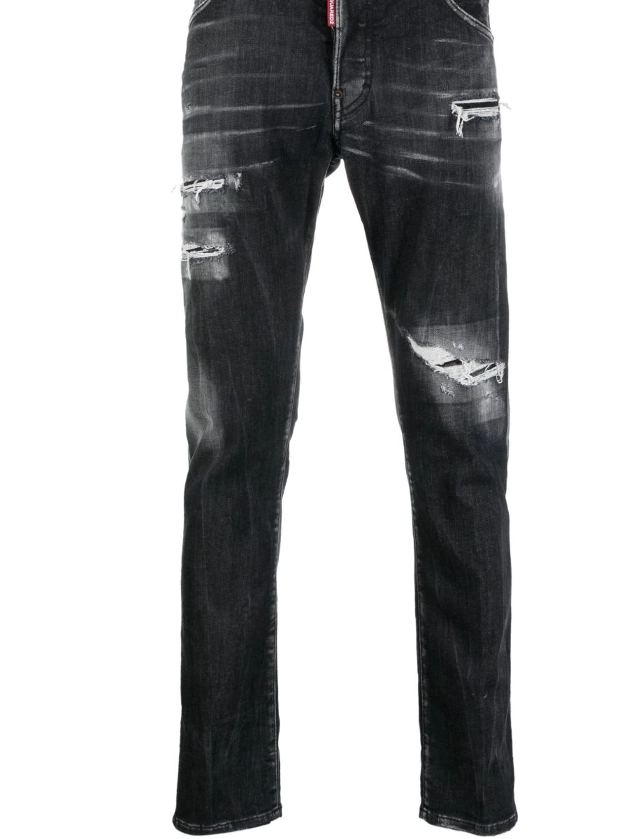 Cheap skinny jeans DSQUARED2 Men ripped-detail 0218