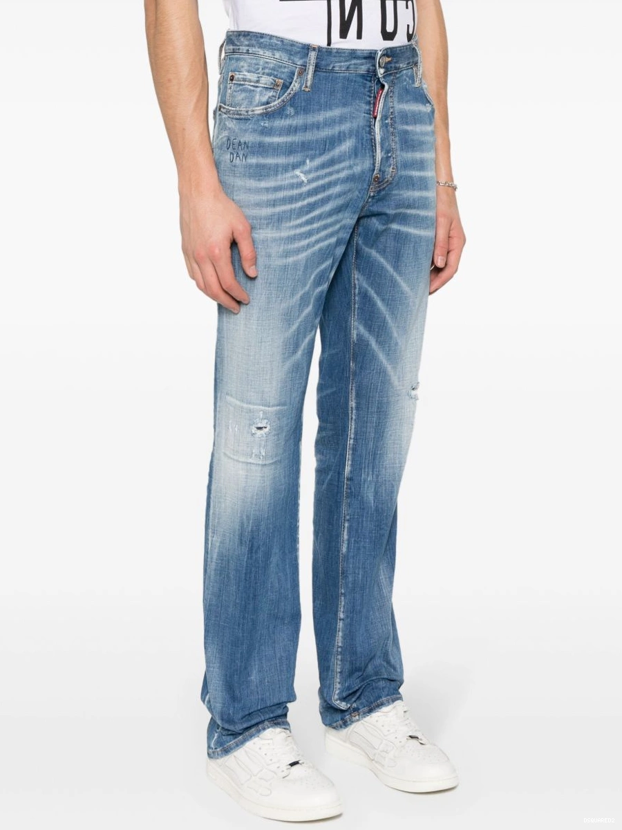 Disqued straight-leg jeans Men mid-rise DSQUARED2 0214