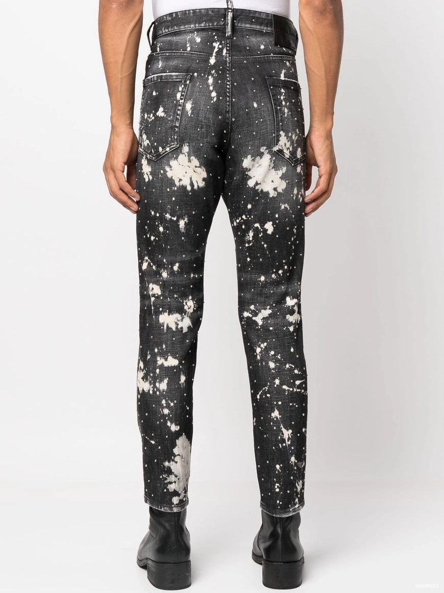 Affordable denim DSQUARED2 jeans Men splatter-print paint 0210