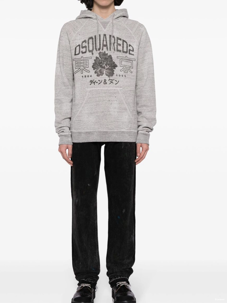 Disqued DSQUARED2 cotton graphic-print Men hoodie 0211