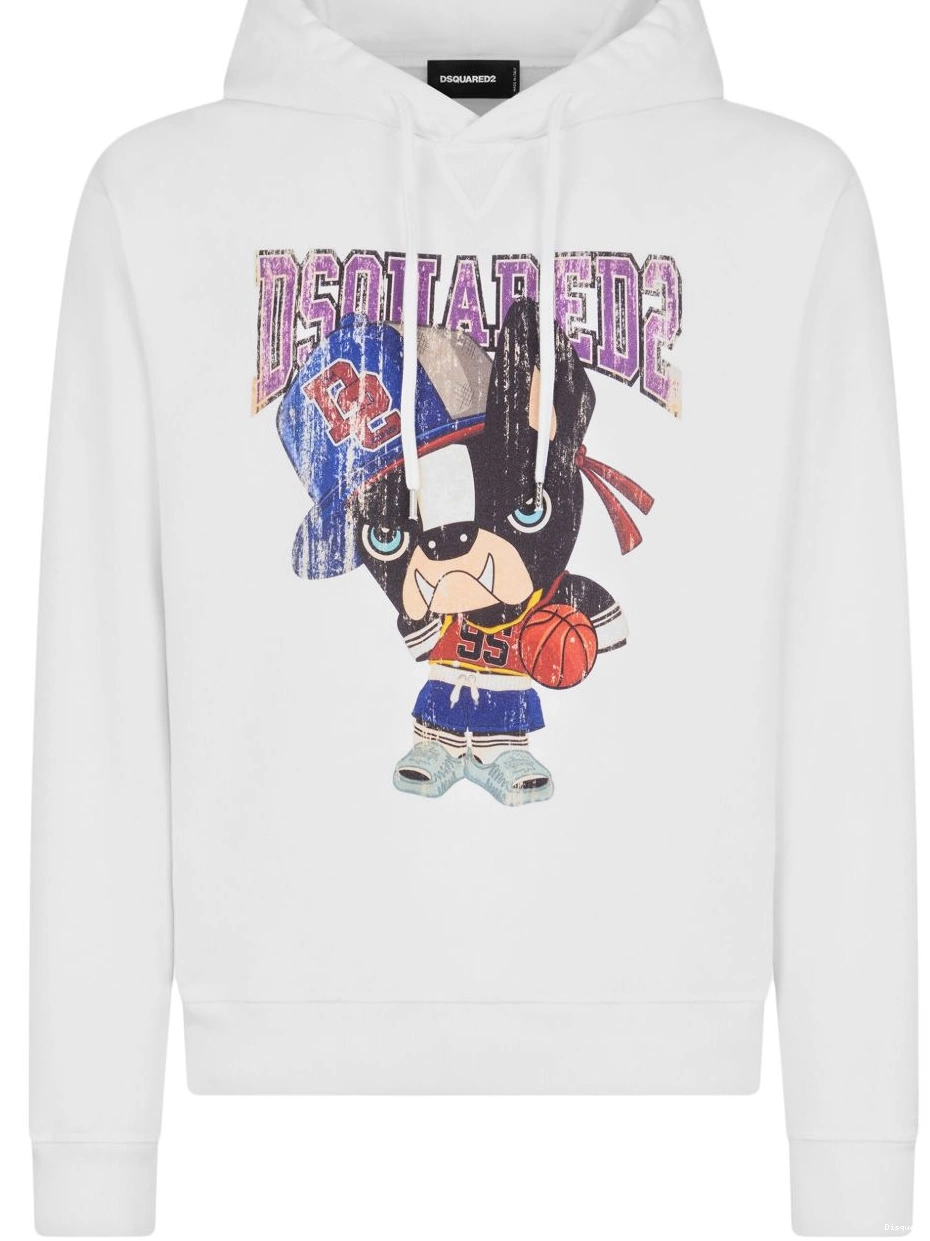 Disqued DSQUARED2 hoodie cotton graphic-print Men 0213