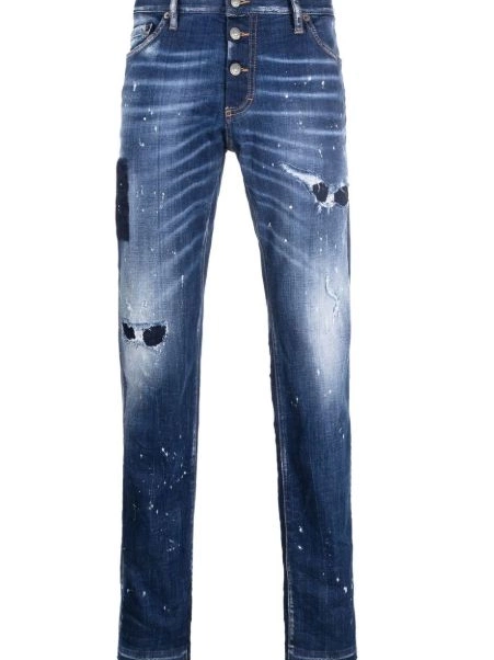 Disqued distressed splattered paint jeans DSQUARED2 Men 0214