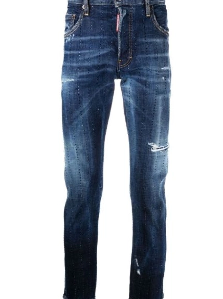 Affordable Men jeans gem-embellished distressed DSQUARED2 0213