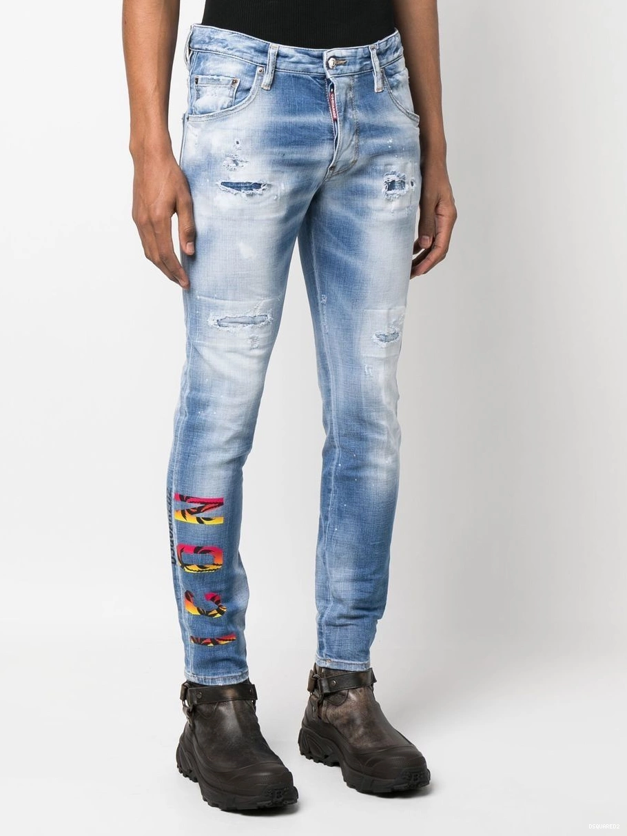 Affordable printed Men slim-cut DSQUARED2 jeans Icon 0216