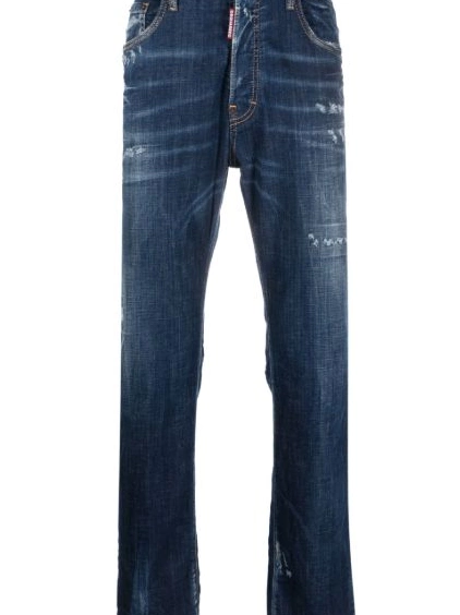 Disqued Men straight-leg jeans DSQUARED2 distressed 0222