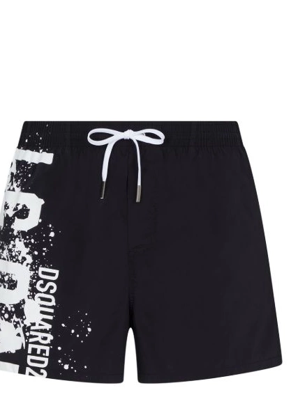 Cheap DSQUARED2 logo-print swim shorts Men 0211