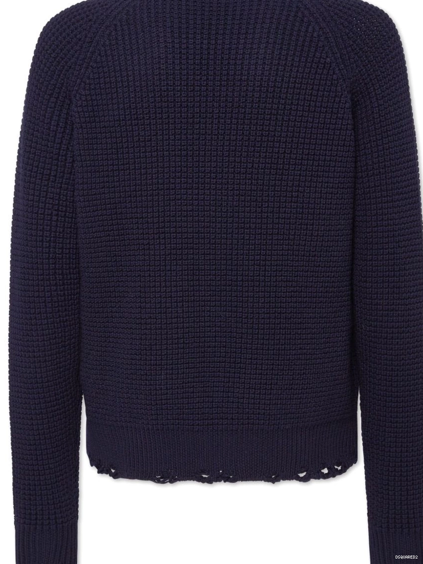 Disqued logo-patch Men DSQUARED2 knitted jumper 0216