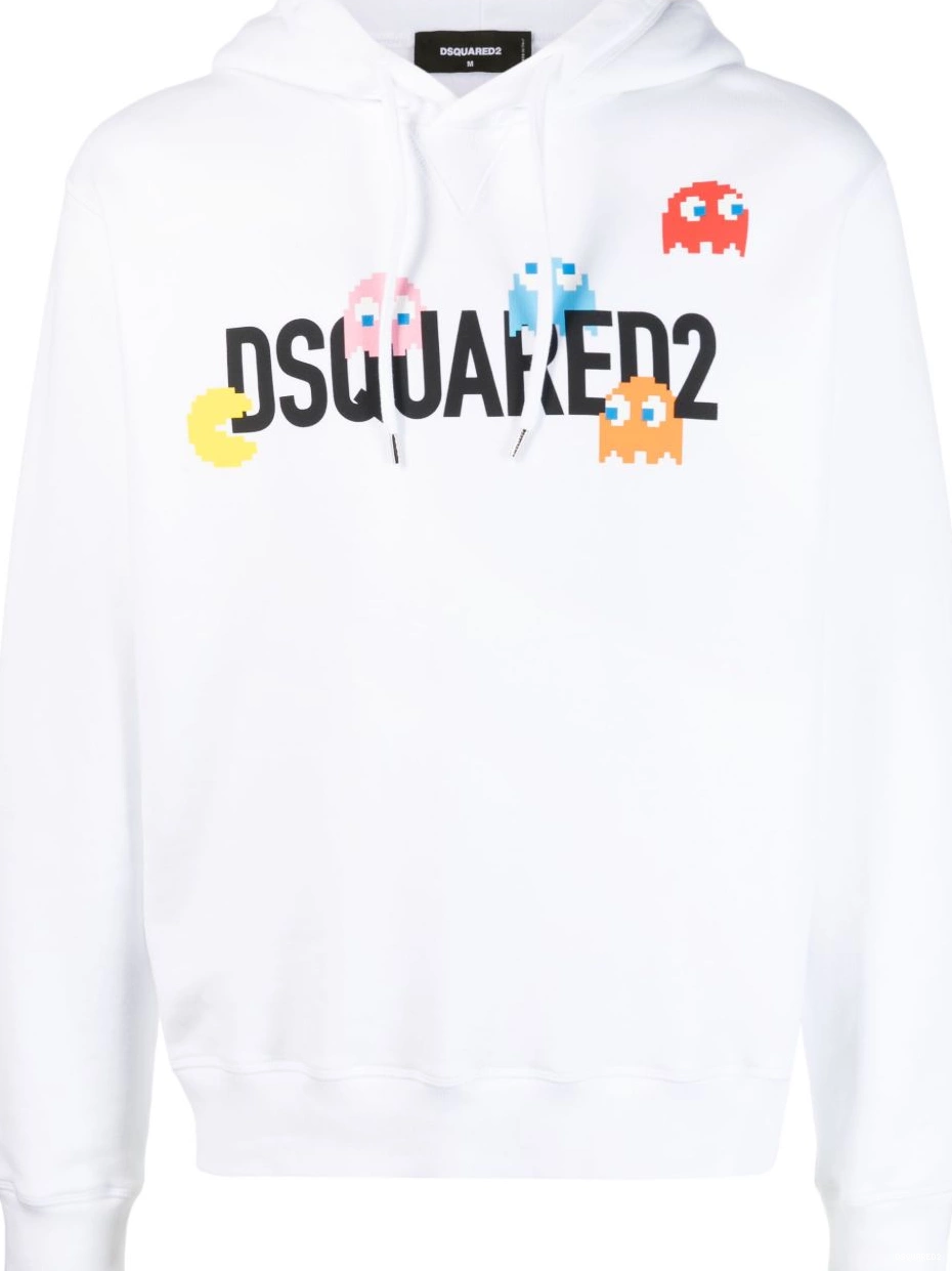 Disqued cotton logo-print hoodie DSQUARED2 Men 0216