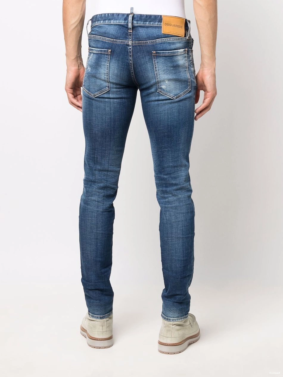 Affordable stonewashed skinny DSQUARED2 Men jeans 0213