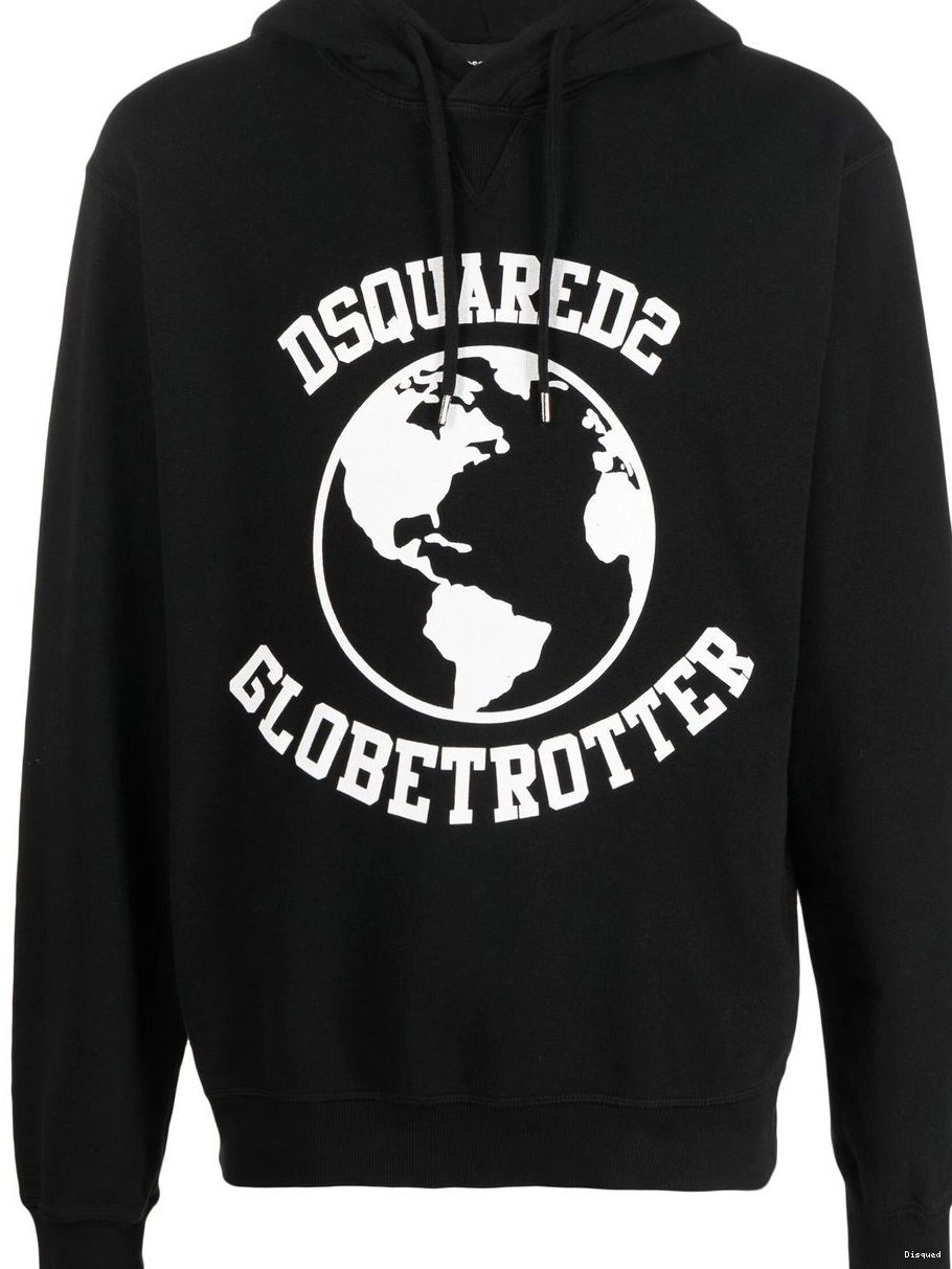 Disqued Globetrotter hoodie Men DSQUARED2 logo-print 0221