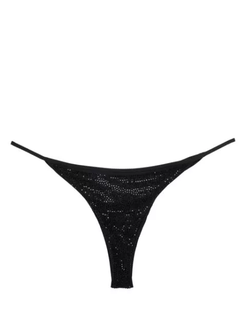 Cheap DSQUARED2 crystal-embellishmed bikini bottom Women 0201