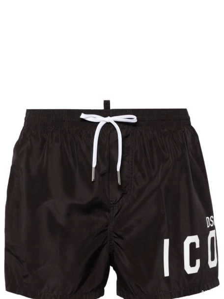 Affordable Men drawstring swim Icon-print DSQUARED2 shorts 0217