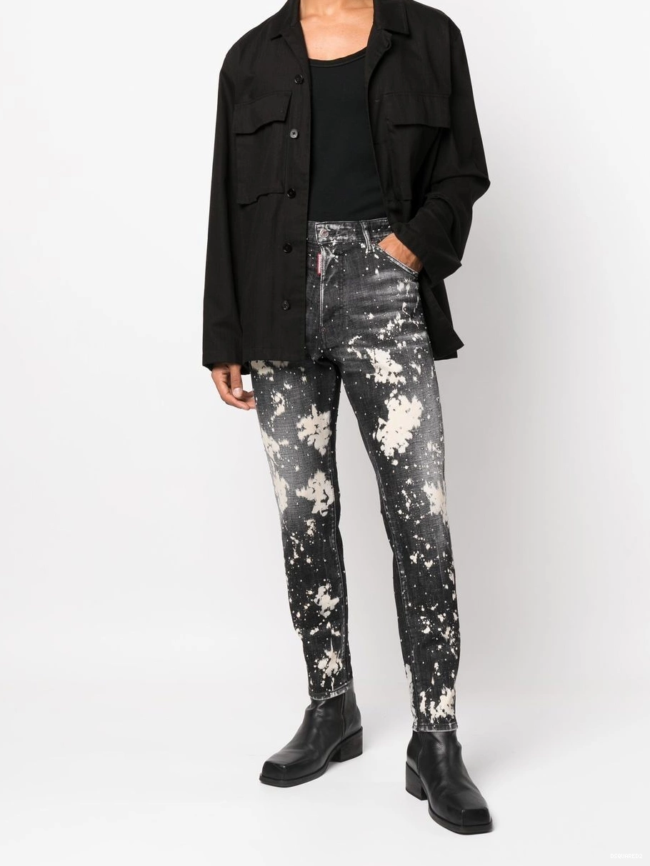 Affordable denim DSQUARED2 jeans Men splatter-print paint 0210