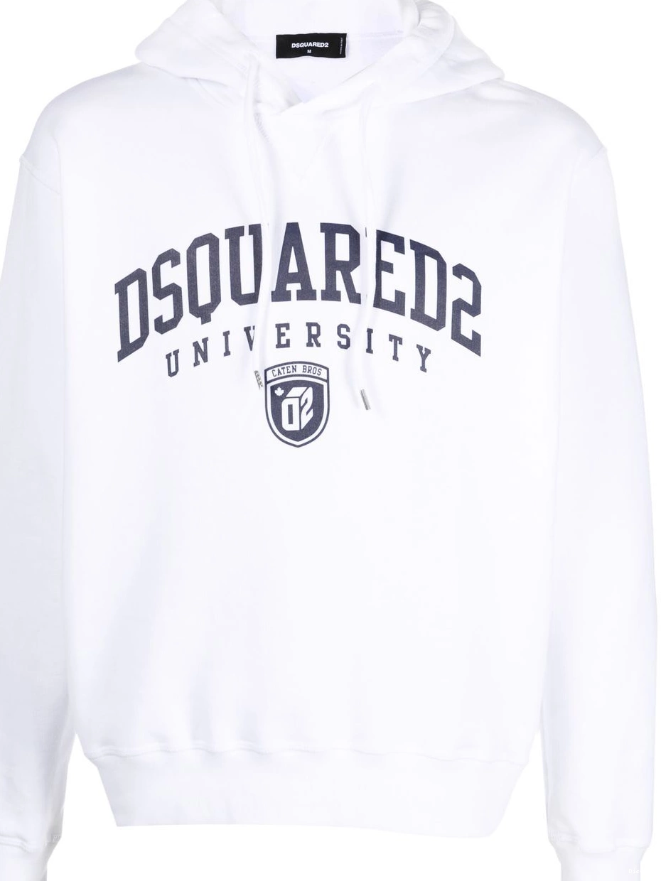 Affordable drawstring University Men DSQUARED2 hoodie print 0217