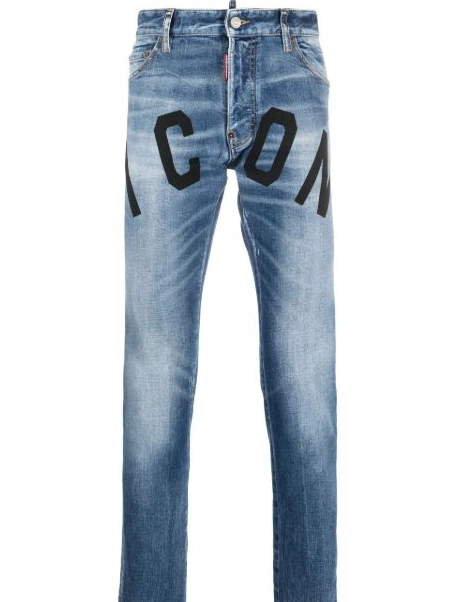 Affordable DSQUARED2 Icon-print jeans slim-cut Men 0220