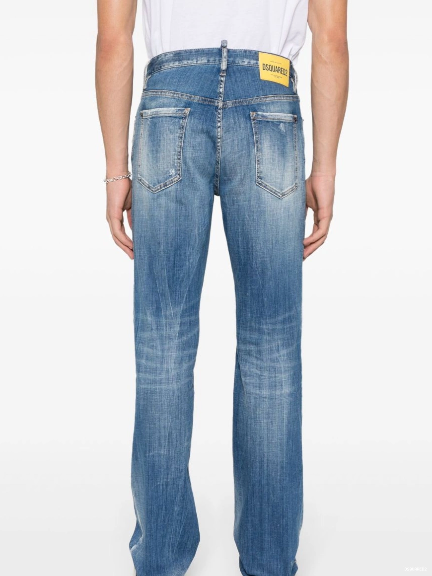 Disqued straight-leg jeans Men mid-rise DSQUARED2 0214