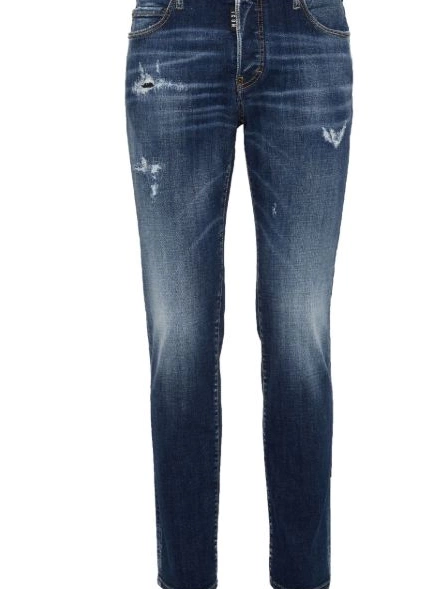 Cheap skinny DSQUARED2 Men jeans distressed 0208