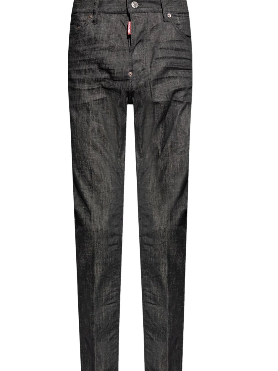 Disqued Men cotton jeans DSQUARED2 logo-patch 0215