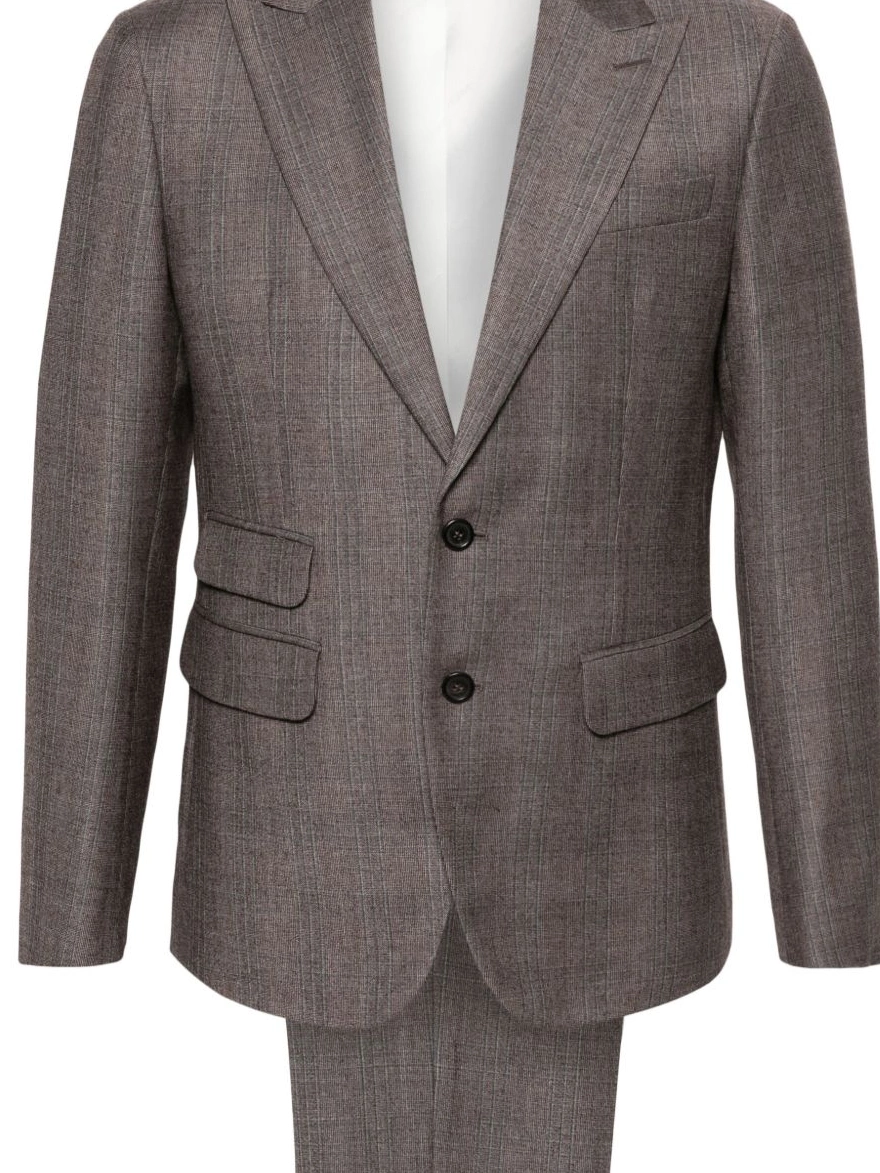 Cheap DSQUARED2 Men wool suit virgin double-breasted 0213